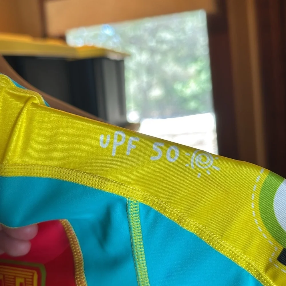 KRIO Color Elefante Circus UV Sunsuit UPF 50+ One Piece Swim Rash Guard Size 4-6